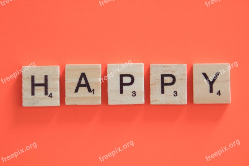 Happy Scrabble Luck Free Photos