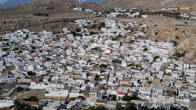 Rhodes Lindos Greece Free Photos