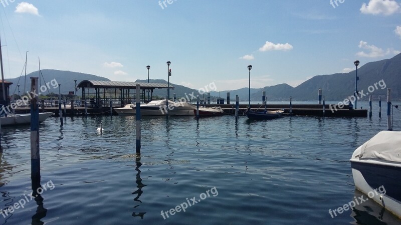 Iseo Lake Porto Boat Free Photos