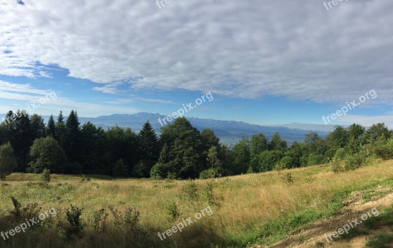 Hot Mountains Landscape View Hiking Trail