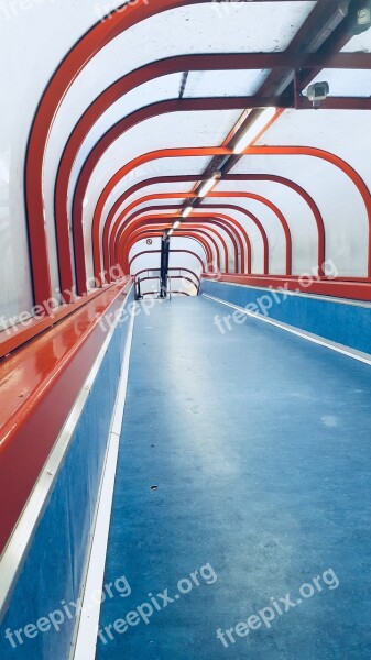 Corridor Blue Place Red Time