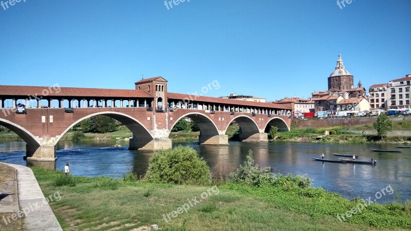 Pavia Bridge Ticino Free Photos