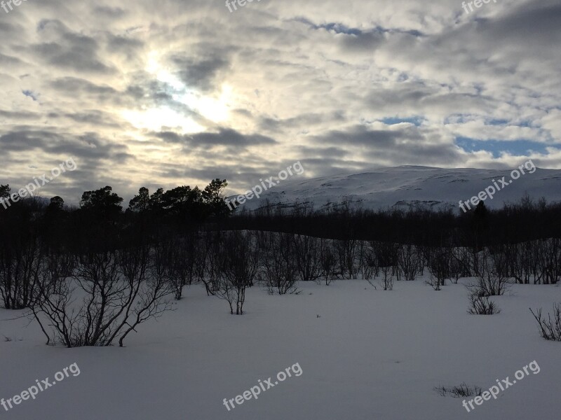 Abisko Snow Sweden Free Photos