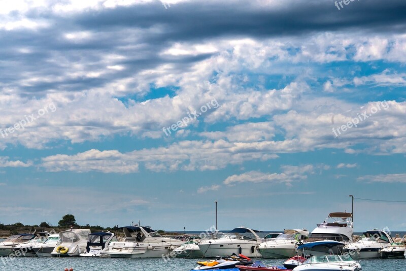 Sea Boats Sky Tourism Summer