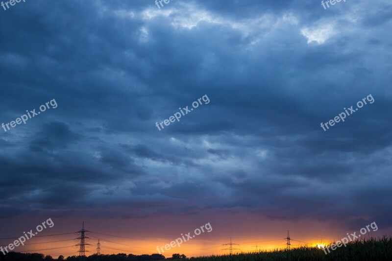 Drama Sky Nature Clouds Landscape