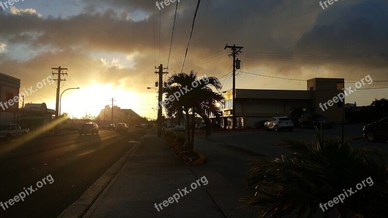 Guam Sunset Twilight In The Evening Free Photos