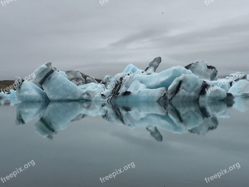 Iceberg Iceland Glacier Free Photos