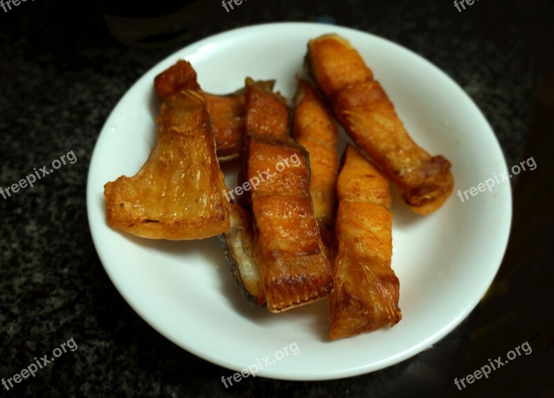 Fried Fish The Dish Dried Fish Fried Vietnam Free Photos