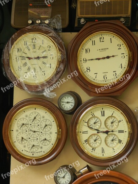 Vintage Clocks Time Classic Wood