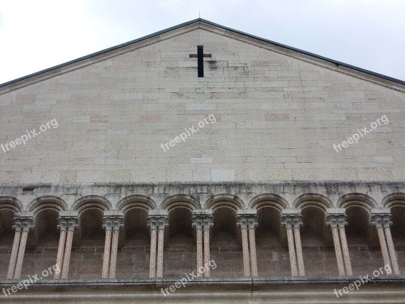 Church Building Arcades Columnar Architecture