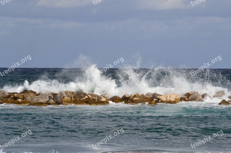 Sea Wave Surf Water Nature