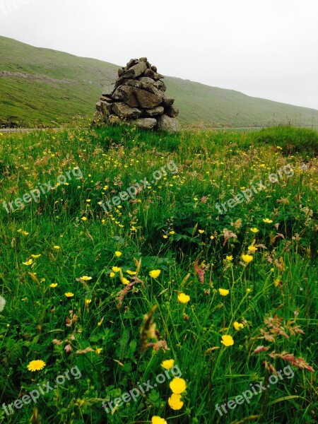 Faroeislands Nature Faroe Islands Landscape