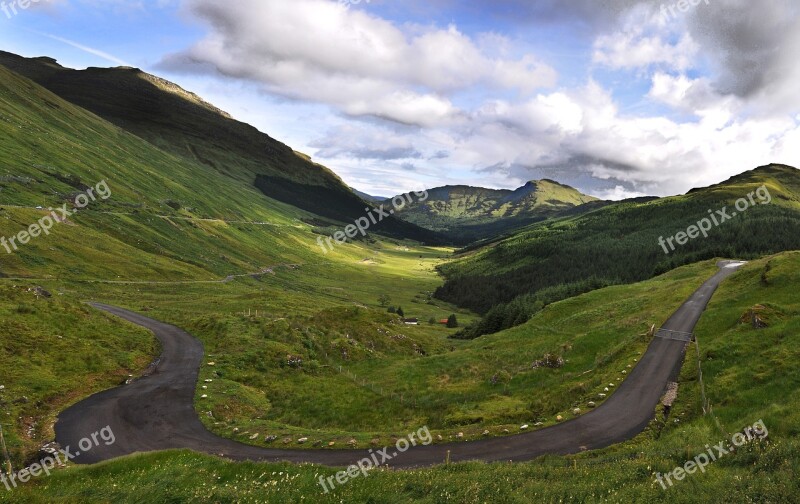 Scotland Highland Prairie Green Road