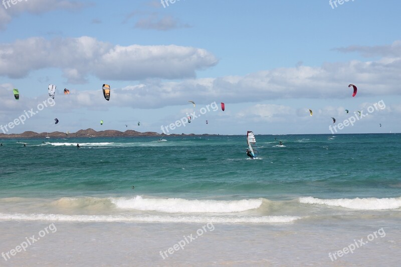 Fuerteventura Spain Canary Islands Kite Surfing Dragon