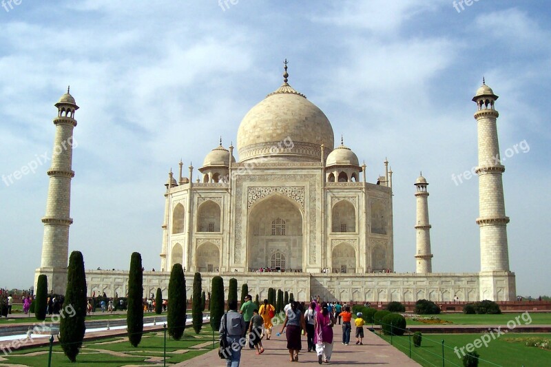 Taj Mahal Seven Wonders Marble Medieval India Agra