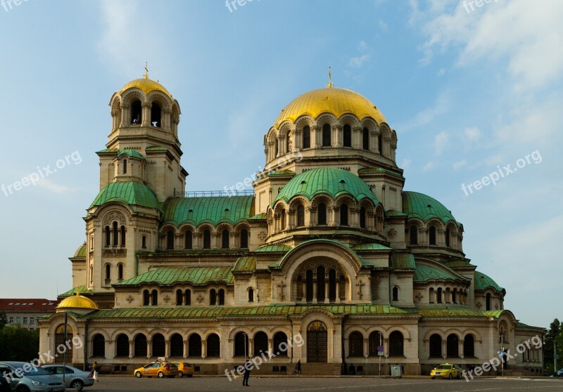 Sofia Alexander Nevsky Cathedral Bulgaria Tourism Byzantine