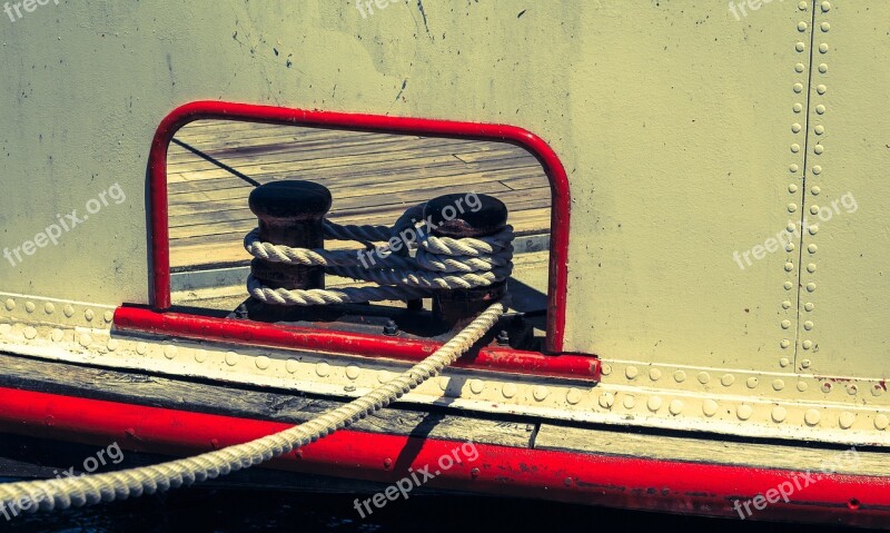 Boat Rope Bug Detail Of A Ship Boat Shipping