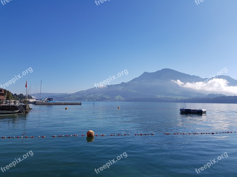 Lakelucerne Lucerne Switzerland Europe Landscape