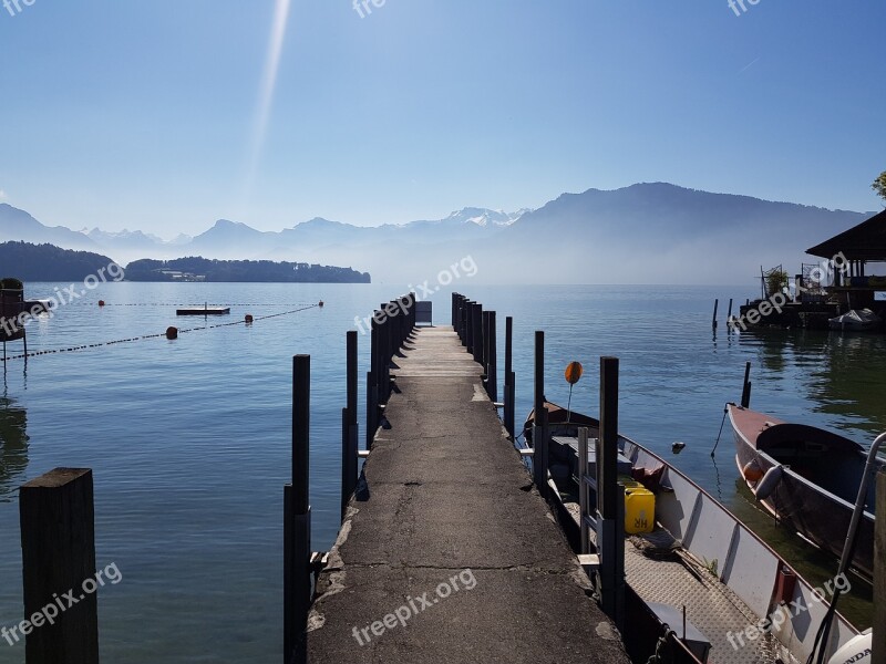 Lakelucerne Switzerland Europe Landscape Lucerne