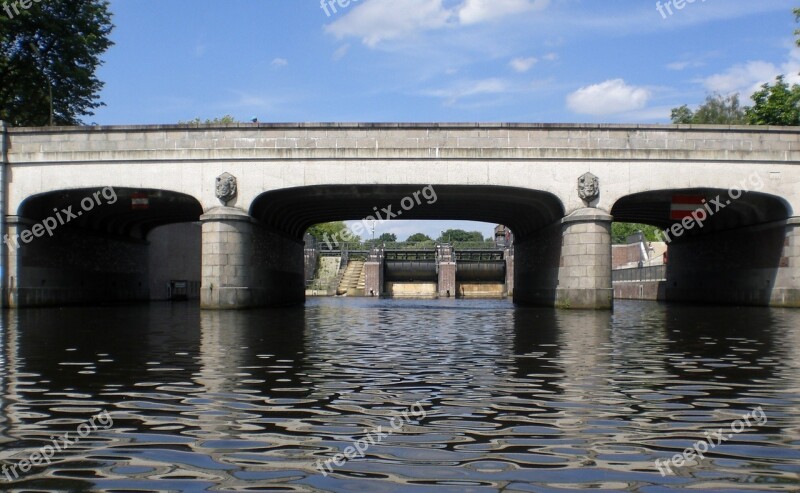 Architecture Building Weir Bridge Water