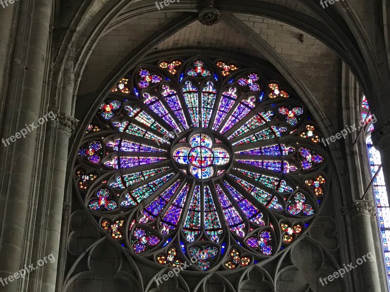 Rosette Cathedral Light France Architecture