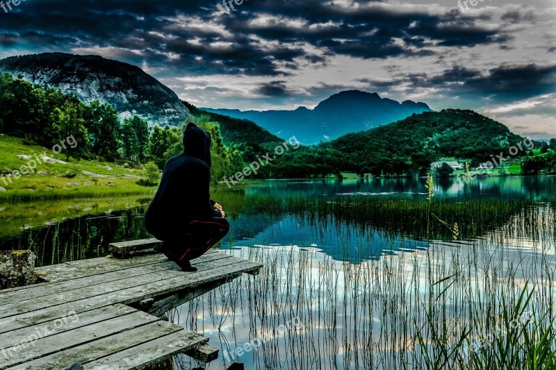 Landscape Man Norway Outdoor People