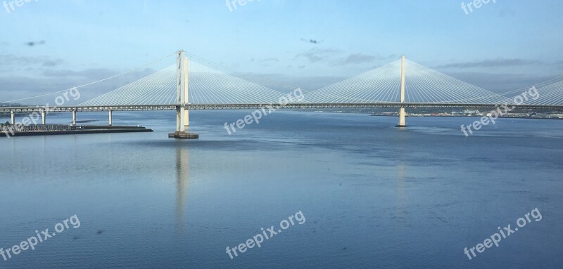 Edinburgh River Bridge Suspension Span