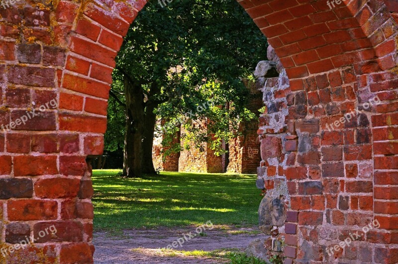 Wall City Wall Eldena Greifswald Monastery Ruins