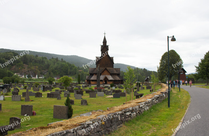 Church Stave Norwegian Norway Old