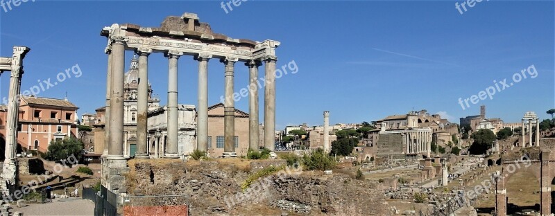 Roman Forum Rome Archaeological Historic Italy