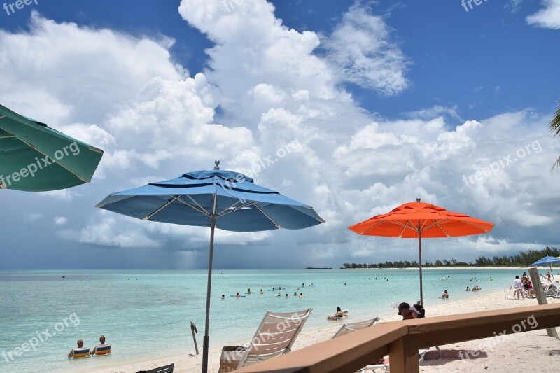 Beach Umbrella Summer Sea Vacation