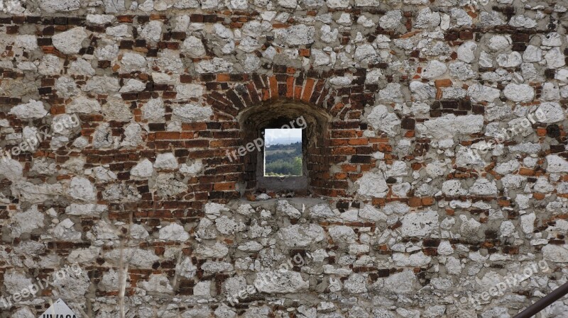 Lake Dusia Window Architecture Old Brick