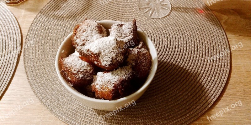 Donuts Burning Sugar Powder Frying