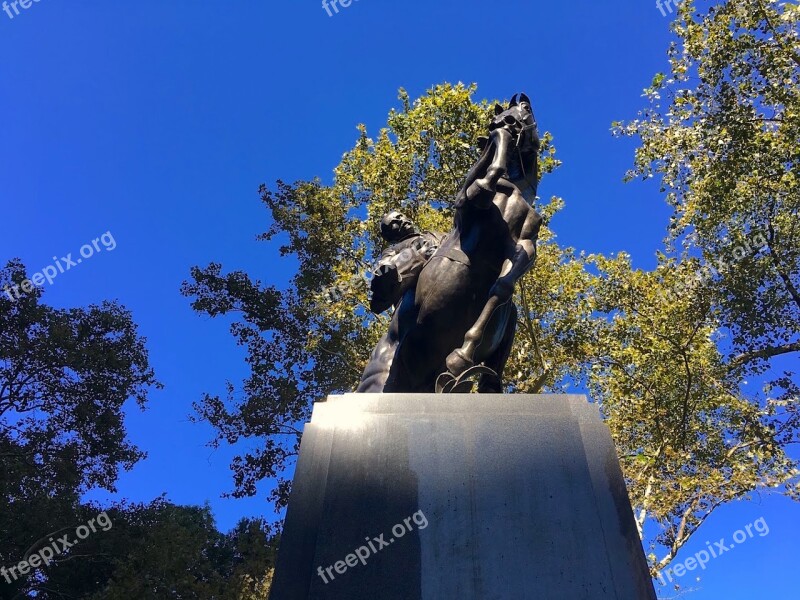 Statue Park City Sky Blue