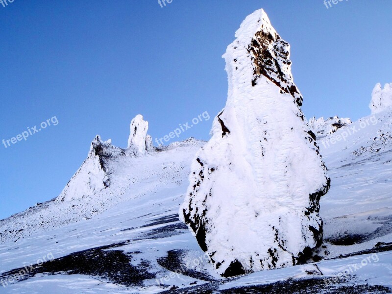 Volcano Mountains Top Stone Statue Cinder Butte