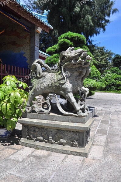 Sculpture Chinese Guardian Chinese Lion Free Photos