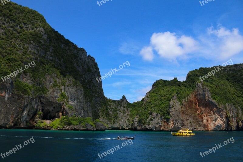 Phi Phi Islands Krabi Thailand Free Photos