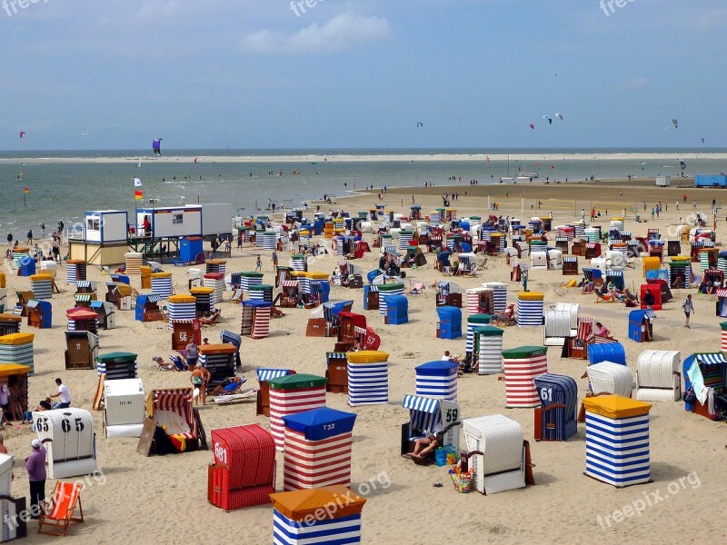 Beach Borkum Clubs Beach Tents Summer