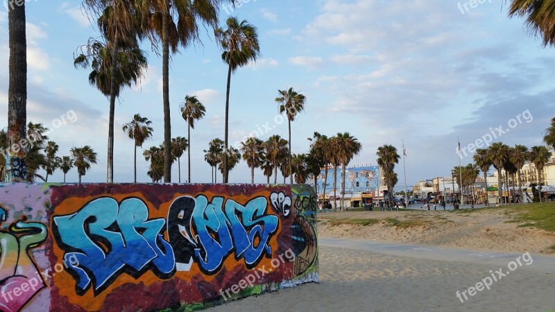 Venice Beach Beach Graffiti Venice California