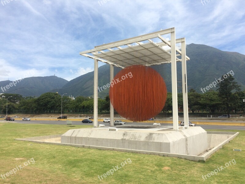 Copse Sphere Sculpture Caracas Venezuela