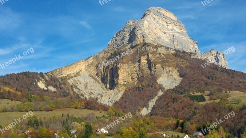 Mountain Isère France Alps Nature