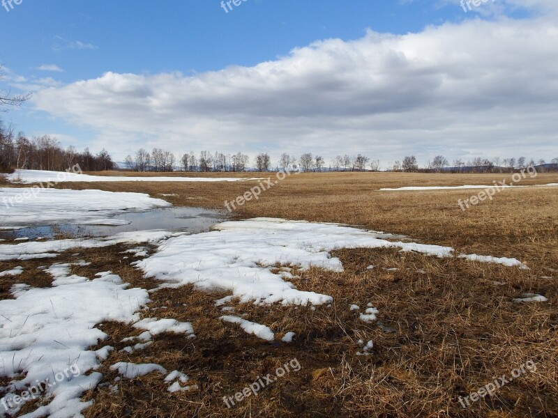 Fields Spring Plowing Meadow Nature