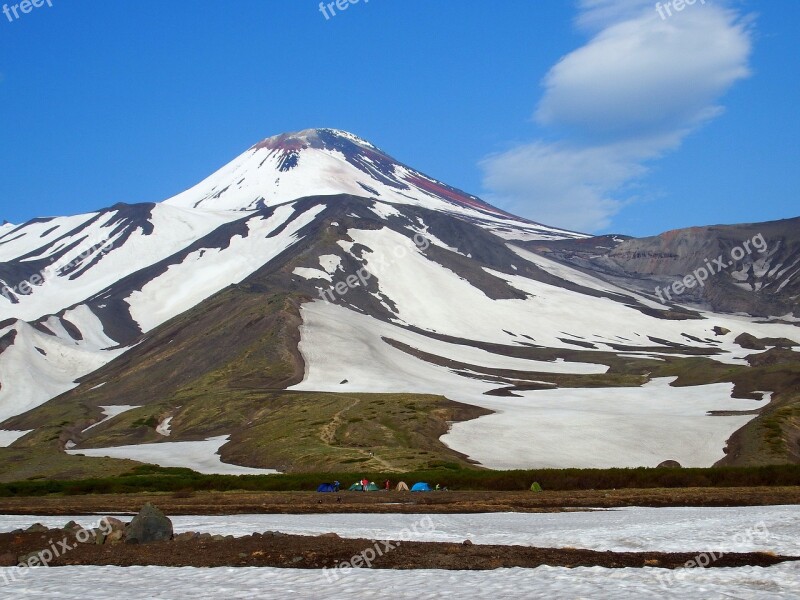 Volcano Nipple Mountain Landscape Nature