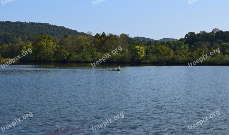 Scull Rower Scull Rowing Rowing Sport Clinch River