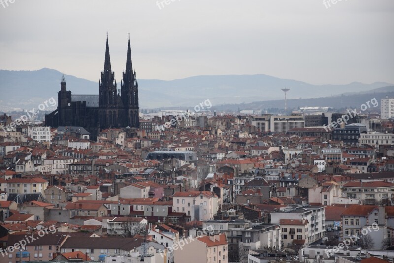 Clermont-ferrand Cathedral City Auvergne Free Photos