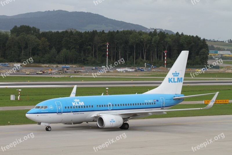 Aircraft Klm Zrh Airport Passenger Aircraft