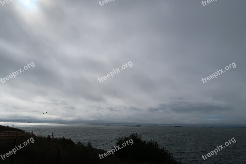 Suomenlinna Sea Clouds Sky Horizon