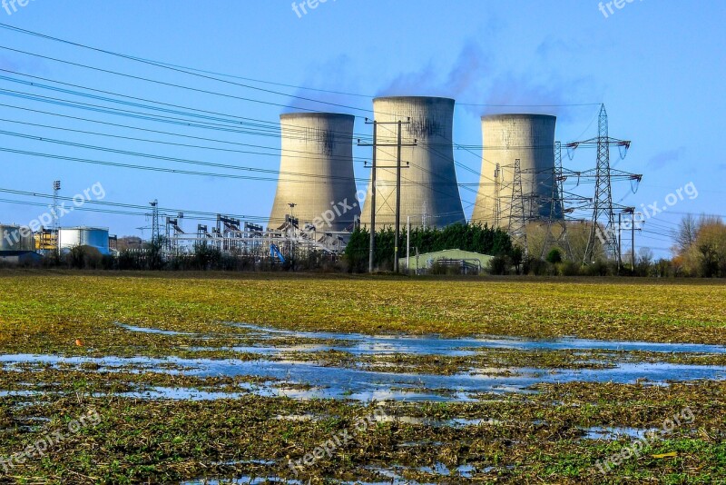 Power Station Electricity Cooling Tower Power Station