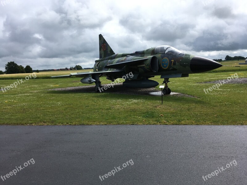 Viggen Aircraft Cloud Free Photos