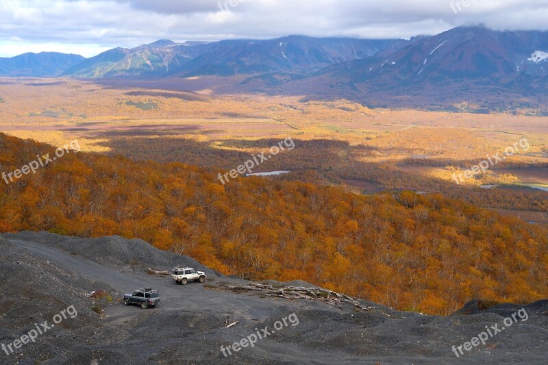 Autumn Quarry Mountains Perlite Stones